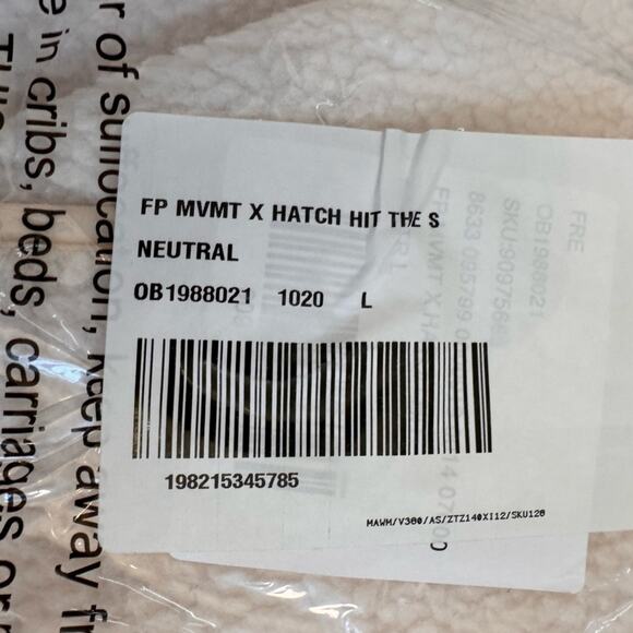 NEW FREE PEOPLE x HATCH MEDIUM Hit The Slopes Fleece Jacket ~ L - Picture 7 of 9